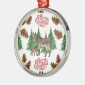 Beautiful Donkeys Christmas Ornament Keepsake (Links)