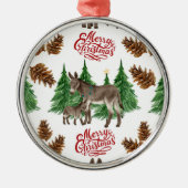 Beautiful Donkeys Christmas Ornament Keepsake (Voorkant)