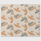 Beautiful Dove Peace Animal Pattern Cute Summer Cadeaupapier (Vlak)