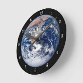 Beautiful Earth from Space Wall Clock Ronde Klok (Hoek)