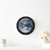 Beautiful Earth from Space Wall Clock Ronde Klok (Huis)