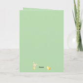 Beautiful Easter card with sweet baby animals Kaart (Achterkant)