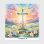 Beautiful Easter Watercolor Art Sticker (Vel)