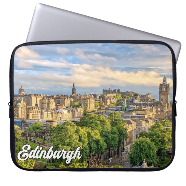 Beautiful Edinburgh, Schotland, Verenigd Koninkrij Laptop Sleeve (Voorkant)