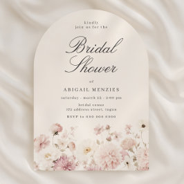 Beautiful Elegant Floral Bridal Shower Kaart
