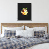 Beautiful elegant golden love apple canvas afdruk (Insitu (Slaapkamer))