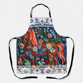 Beautiful Embroidered Horse Schort