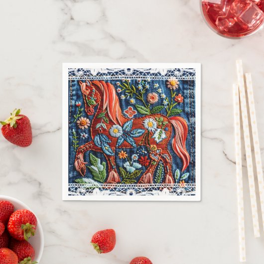 Beautiful Embroidered Horse Servet (Insitu)