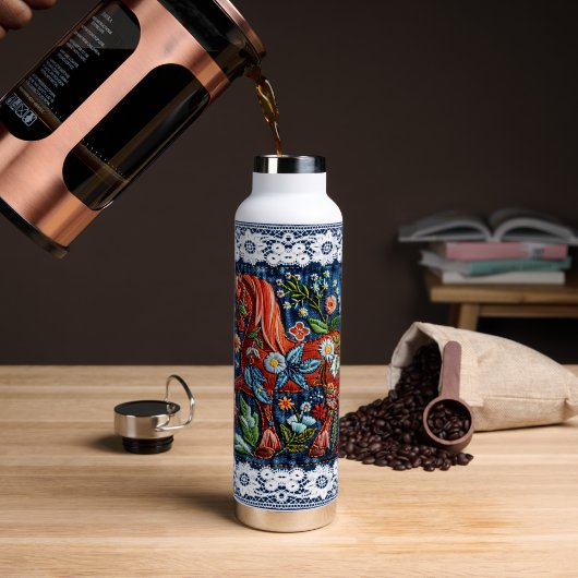 Beautiful Embroidered Horse Waterfles (Koffie (Gedraaid)  )