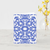 Beautiful en Bleu.... Kaart (Gele Bloem)