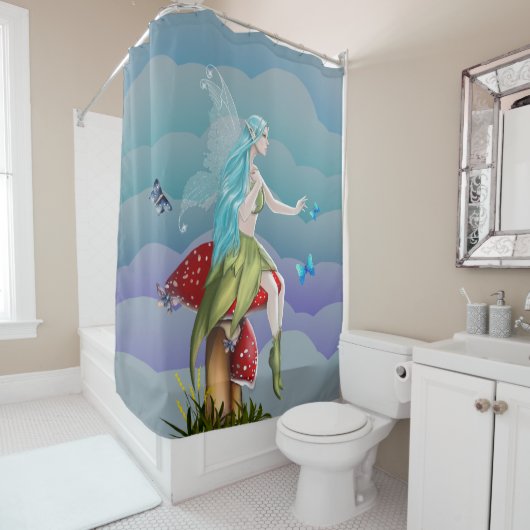 Beautiful enchanted fairy douchegordijn (In situ)