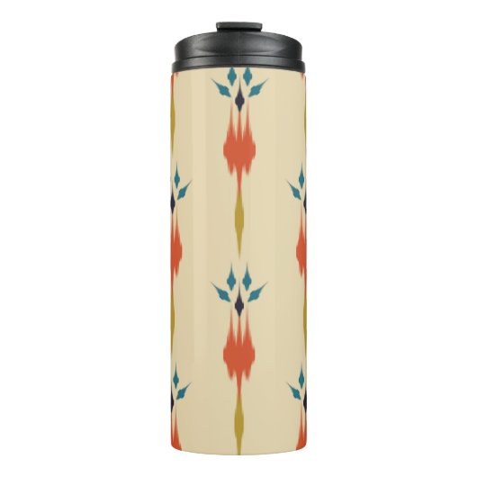 Beautiful Ethnic abstract ikat art. Seamless Kasur Thermosbeker (Voorkant)