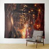 Beautiful Evening Wedding Backdrop Wandkleed (In Situ (horizontaal))