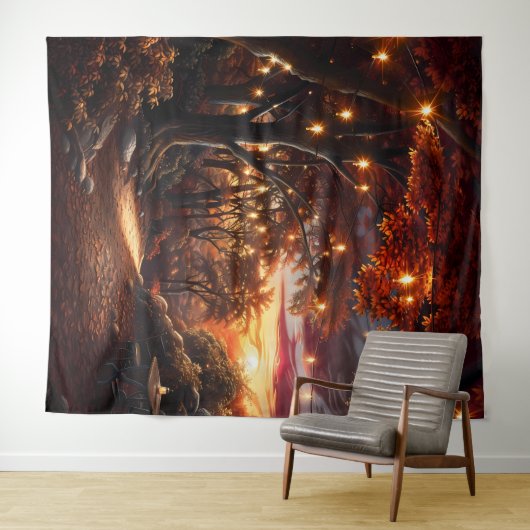 Beautiful Evening Wedding Backdrop Wandkleed (In Situ (horizontaal))