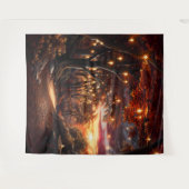 Beautiful Evening Wedding Backdrop Wandkleed (Voorkant (horizontaal))