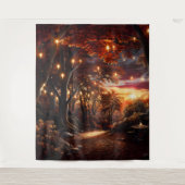 Beautiful Evening Wedding Backdrop Wandkleed (Voorkant)