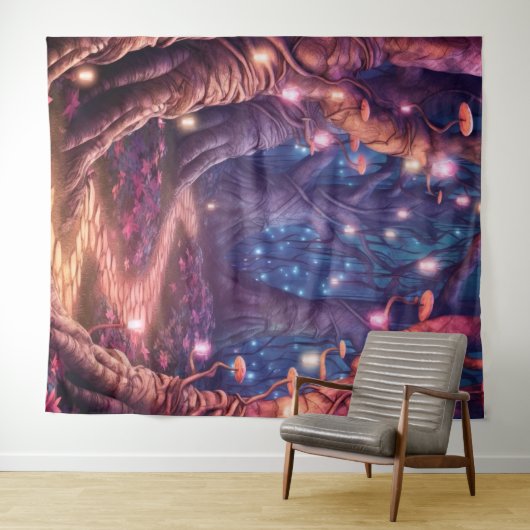 Beautiful Evening Wedding Backdrop Wandkleed (In Situ (horizontaal))