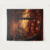 Beautiful Evening Wedding Backdrop Wandkleed (Voorkant (horizontaal))