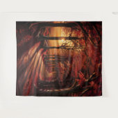 Beautiful Evening Wedding Backdrop Wandkleed (Voorkant (horizontaal))