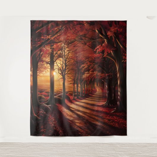 Beautiful Evening Wedding Backdrop Wandkleed (Voorkant)