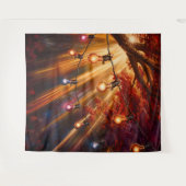 Beautiful Evening Wedding Backdrop Wandkleed (Voorkant (horizontaal))