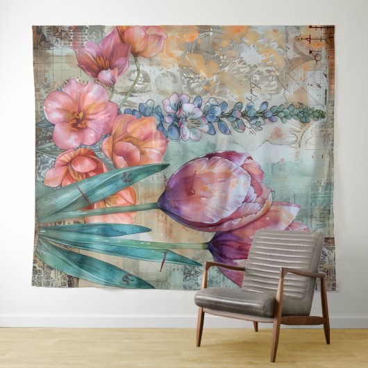 Beautiful Evening Wedding Backdrop Wandkleed (In Situ (horizontaal))