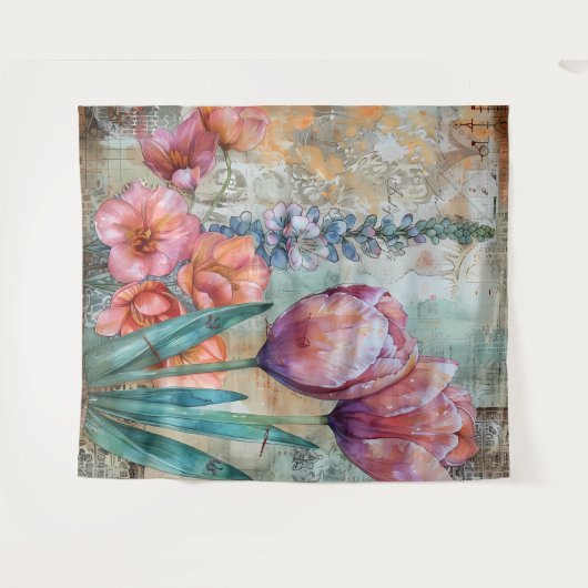 Beautiful Evening Wedding Backdrop Wandkleed (Voorkant (horizontaal))