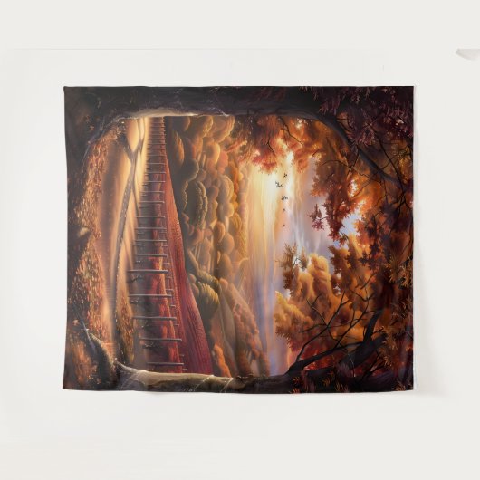 Beautiful Evening Wedding Backdrop Wandkleed (Voorkant (horizontaal))