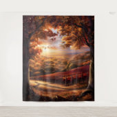 Beautiful Evening Wedding Backdrop Wandkleed (Voorkant)