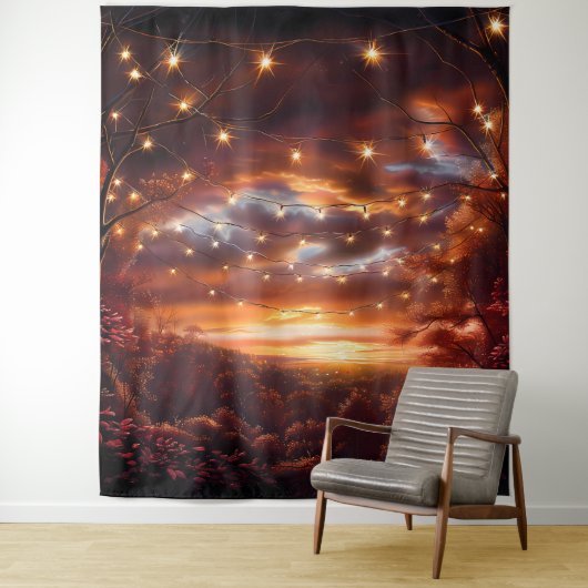 Beautiful Evening Wedding Backdrop Wandkleed (In situ)