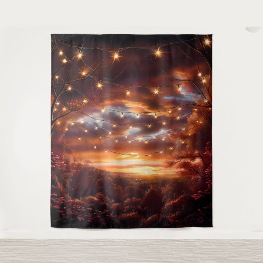 Beautiful Evening Wedding Backdrop Wandkleed (Voorkant)