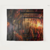 Beautiful Evening Wedding Backdrop Wandkleed (Voorkant (horizontaal))