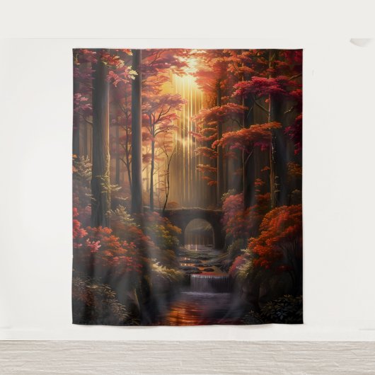 Beautiful Evening Wedding Backdrop Wandkleed (Voorkant)