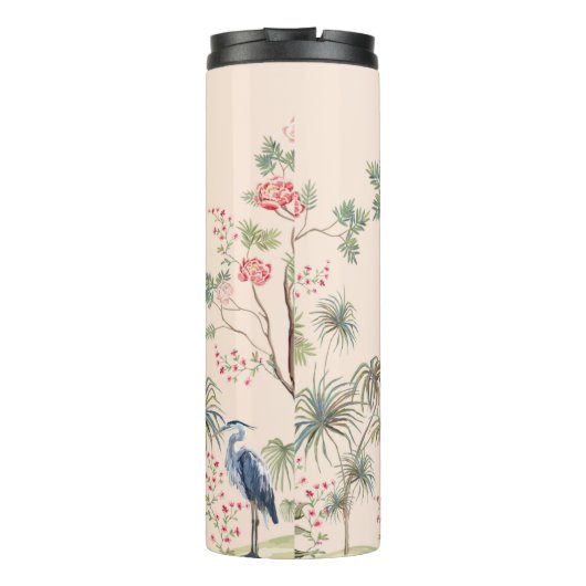 Beautiful exotic chinoiserie Waalse paper. Hand dr Thermosbeker (Achterkant)