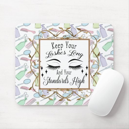 Beautiful Eyelashes Mouse Pad Muismat (Met muis)