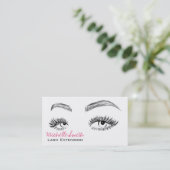 Beautiful eyes Long lashes Lash Extension Business Visitekaartje (Staand voorkant)