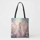 Beautiful Fairy in Garden Tote Bag (Voorkant)