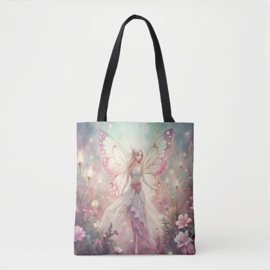 Beautiful Fairy in Garden Tote Bag (Voorkant)