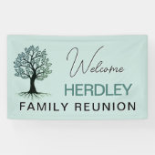Beautiful Family tree Family Reunion Spandoek (Horizontaal)