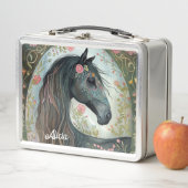 Beautiful Fantasy Black Horse (In situ)