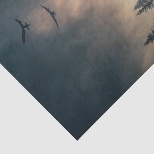 Beautiful Fantasy Gothic Raven  Tissuepapier (Detail)