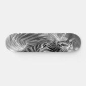 Beautiful Fantasy Gray Scale Zebra Persoonlijk Skateboard (Horizontaal)