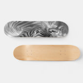 Beautiful Fantasy Gray Scale Zebra Persoonlijk Skateboard (Horizontaal)