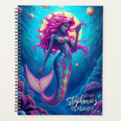 Beautiful Fantasy Mermaid Siren Planner (Voorkant)