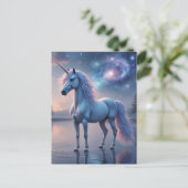 Beautiful Fantasy Unicorn Briefkaart (Staand voorkant)