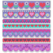 Beautiful Felt Style Valentine's Day Borders Sticker (Voorkant)