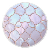 Beautiful feminine mother of pearl inspired keramische knop (Voorkant)