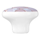 Beautiful feminine mother of pearl inspired keramische knop (Zijkant)