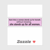 Beautiful feminist quotes sticker (Vel)