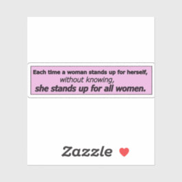 Beautiful feminist quotes sticker